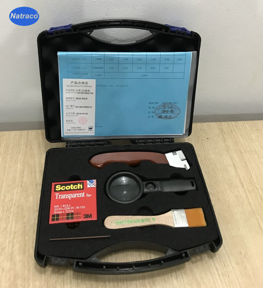 Dao kiểm tra độ bám dính sơn