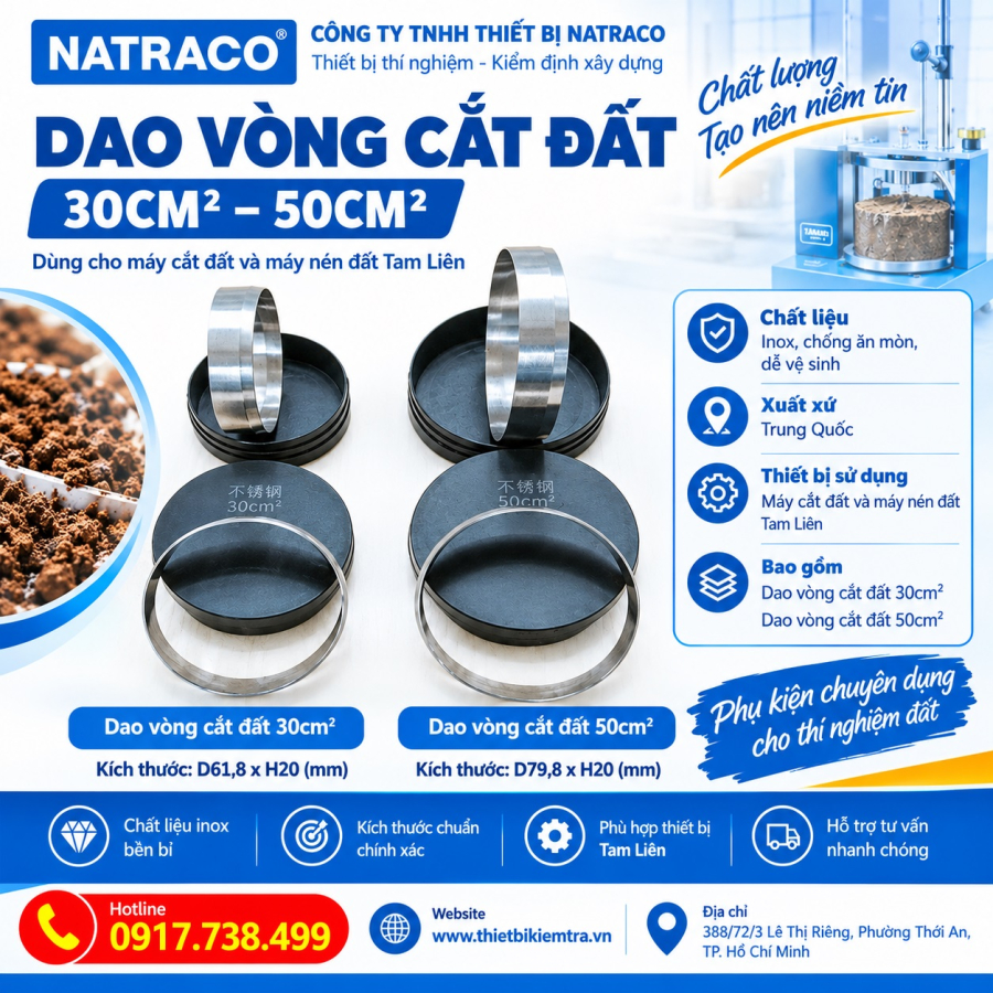 DAO VÒNG CẮT ĐẤT 30CM2 - 50CM2