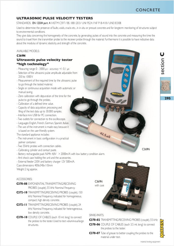 Máy siêu âm bê tông c369n