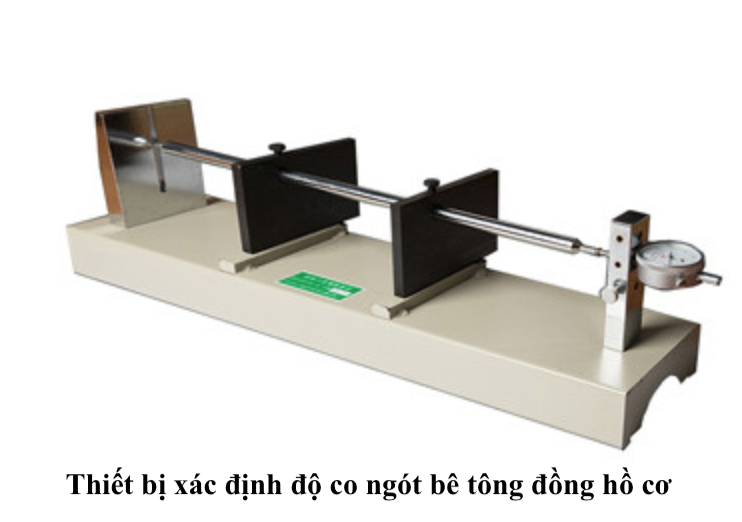 bộ thí nghiệm xác định độ co ngót bê tông
