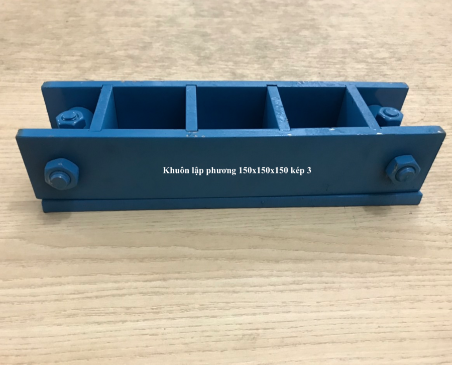 Khuôn đúc mẫu bê tông lập phương 15x15x15 kép 3