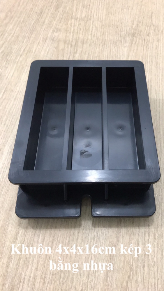 Khuôn đúc mẫu vữa 4x4x16 bằng nhựa