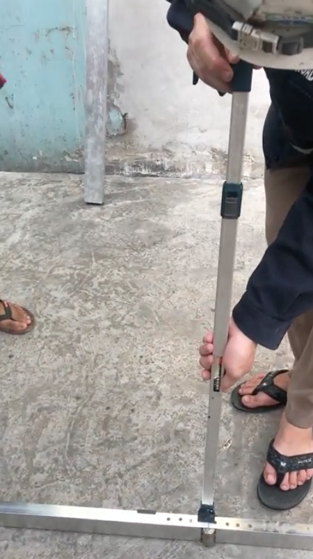 Thước 3m đo độ võng mặt đường